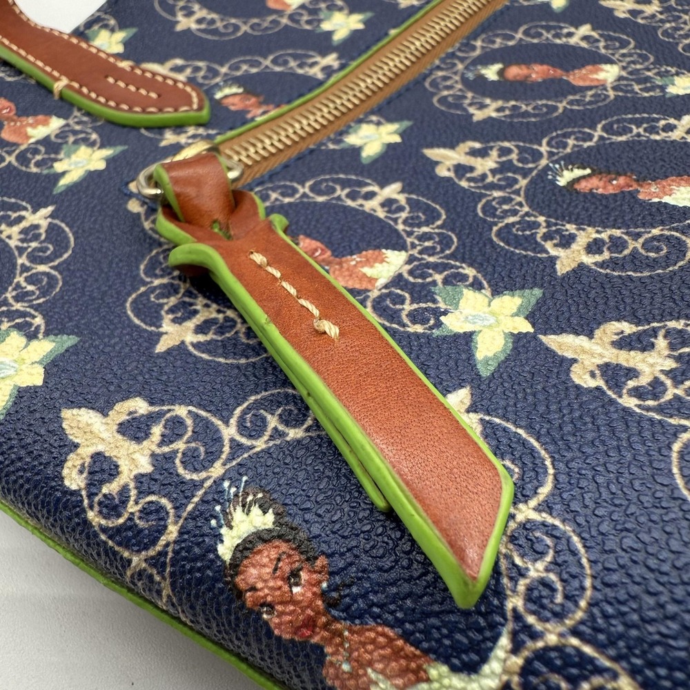 Dooney & Bourke Disney Princess Tiana Satchel Womens Blue Green Dream Big Purse‎ - Picture 7 of 16